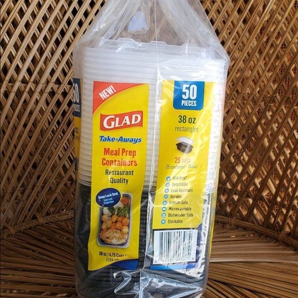 Glad Dining Glad Takeaways Meal Prep Containers 25 Set Poshmark